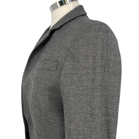 J.Crew Wool Blend Blazer Jacket Gray Single Button Size 6 - Picture 6 of 16